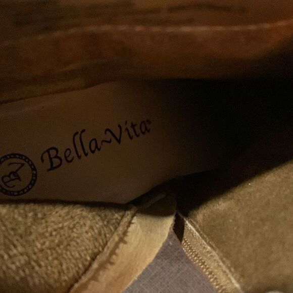 ‎Bella vita brown heeled boots bootie suede - Picture 7 of 9